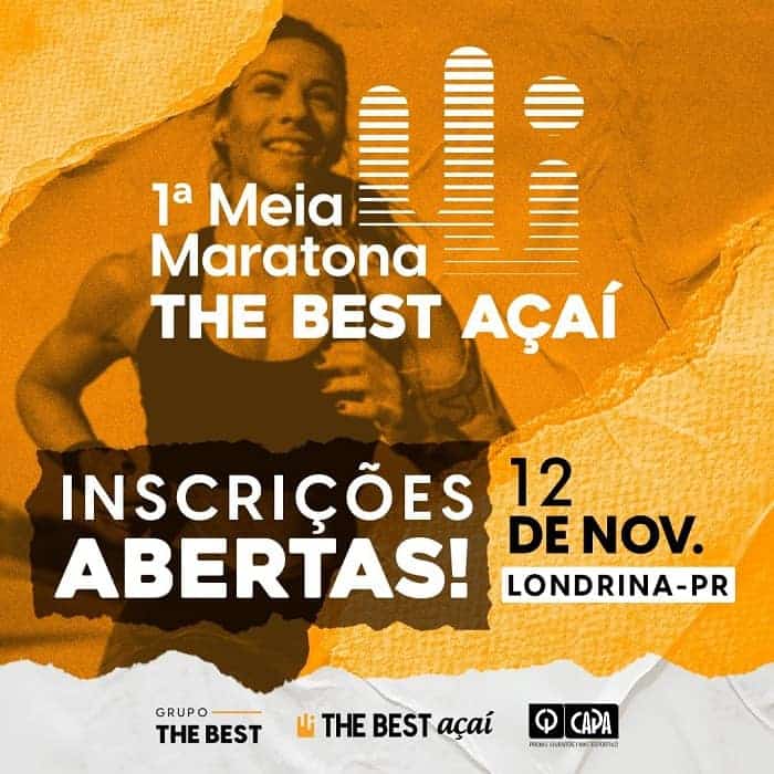 Neste domingo (12): Londrina sedia 1ª Meia Maratona The Best Açaí