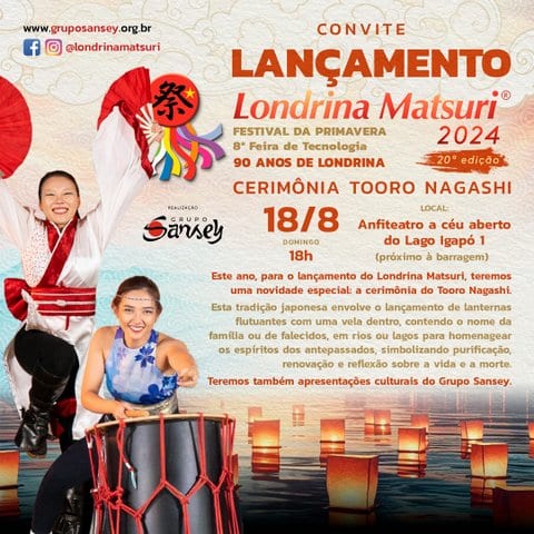 Matsuri agita o Boulevard do Londrina Shopping neste domingo