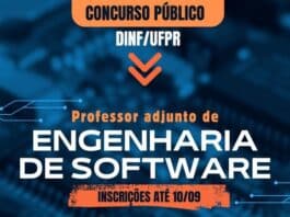 "Inscrições para professor de engenharia de software da UFPR encerram em 10 de setembro"