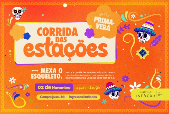 Shopping Estação promove a 1ª Corrida das Estações com temática de Halloween